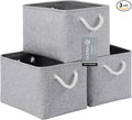 Large Storage Baskets- 15x11x10 inch Storage Bins for Shelves and Closet Organizing, Foldable Fabric Bin for Home Organizatio