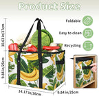 Reusable Grocery Bag, Foldable Large Shopping Tote Bag for Groceries Kitchen Picnic Car Trunk