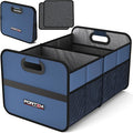 FORTEM Car Trunk Organizer, Collapsible Two Compartment Organizer, Foldable SUV & Truck Storage for Car Accessories for