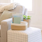 NaturalCozy 11.8"x8"x4.5” Storage Baskets for Shelves 3 Pack | Cotton Rope Woven Small Baskets for Organizing | Small Storage