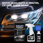Dodorado Headlight Restoration Kit – No Sanding Required, Fast Cleaning & Ceramic Coating, Restores Yellowed Hazy Headlights 