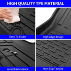 Rongtaod Floor Mats Compatible with 2020-2025 Kia Telluride 7&8 Seats Cargo Mat Trunk Mat Cargo Liner TPE All Weather Floor Liner 2024 Kia Telluride Accessories (Floor Mats)