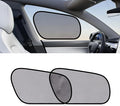 XCBYT Tesla Model Y Car Window Shades for Driver | 2 PCS Cling Side Window Sun Shade for Sun Blocker, Heat Insulation | Transparent Front Window Shade for Clear Visibility