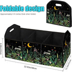 WildFlower 50L Waterproof Polyester Trunk Organizer Car Storage MultiCompartment Large Capacity Poket