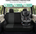 FH Group Automotive Rear Car Seat Covers for SUV, Trucks, Sedan and More - Universal Fit Front High Back & Rear Solid Bench D