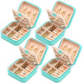 Neveika Jewelry Box with Mirror,Small Jewelry Organizer Box，Travel Jewelry Case for Women，Gift Jewelry Boxes for Female Girls