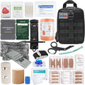 78 PCS IFAK Trauma Kit with Tourniquet, 6-Inch Israeli Bandage, Splint, Tactical First Aid Kit for Car, Camping, Hiking and T