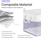 Large Storage Baskets- 15x11x10 inch Storage Bins for Shelves and Closet Organizing, Foldable Fabric Bin for Home Organizatio