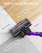 Cordless Vacuum Cleaner, 8-in-1 Cordless Stick Vacuum Cleaner with 3 Suction Modes, Up to 45mins Runtime, Rechargeable, Self-