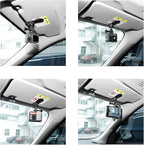 PellKing Car Sun Visor Mount VLOG/Video Holder for iPhone Samsung Cell Phone GoPro 13 12 10 9 8 7 6 Insta360 X5 X4 X3 X2 X RS R AKASO DJI Osmo Action 5 4 3 2 Camera and Accessories