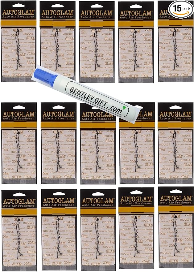 Tyler Autoglam Auto Air Freshener - Sample All 15 scents (Bless, Cowboy, Diva, Fleur, French, High maintenance, Icon, Kathina