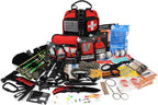 Survival First Aid Kit, 190 Pcs Survival Gear and Medical Supplies, Military IFAK EMT Molle Tactical Pouch for Outdoor, Campi