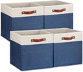 Temary Fabric Storage Bins for Cube Organizer 4 Pack Cube Storage Bins 13 Storage Cubes for Shelves Storage Baskets for Organ