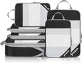 Compression Packing Cubes for Travel, Lightweight Vacation Travel Essentials, Travel Accessories for Suitcase Organizer Bags 