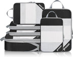 Compression Packing Cubes for Travel, Lightweight Vacation Travel Essentials, Travel Accessories for Suitcase Organizer Bags 