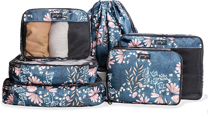 Jadyn Packing Cubes for Travel, 6-Piece Large Packing Cube Organizer Set for Suitcase, Duffel Bag, Luggage, Multiple Sizes Tr