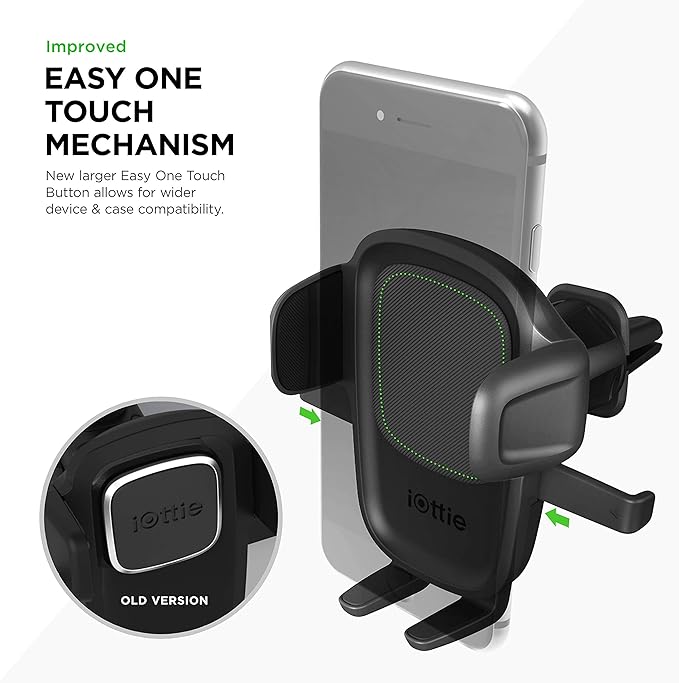 iOttie Easy One Touch 5 Air Vent & Flush Mount Combo with extra Dashboard Mounting Base - Universal Car Mount Phone Holder for iPhone, Google, Samsung, Moto, Huawei, Nokia, LG, all other Smartphones