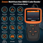 Zmoon OBD2 Scanner Diagnostic Tool, Vehicle Check Engine Code Readers with Reset & I/M Readiness & More, Car OBDII/EOBD