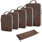 BAGSMART Compression Packing Cubes for Travel, Compressible Luggage Organizer for Cruise Ship, Lightweight Travel Essentials 