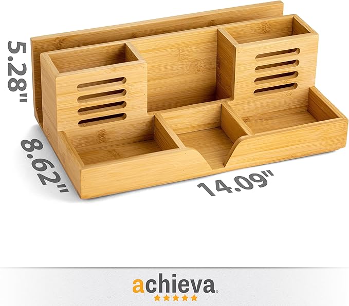 Achieva Bamboo Desk Organizer (71001)