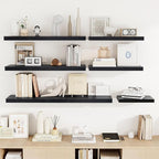 36 Inch Floating Shelves, 36"x9.25"x1.5" Inch Deep Floating Shelves for Wall, Wooden Shelves for Bathroom, Bedroom, Living Ro