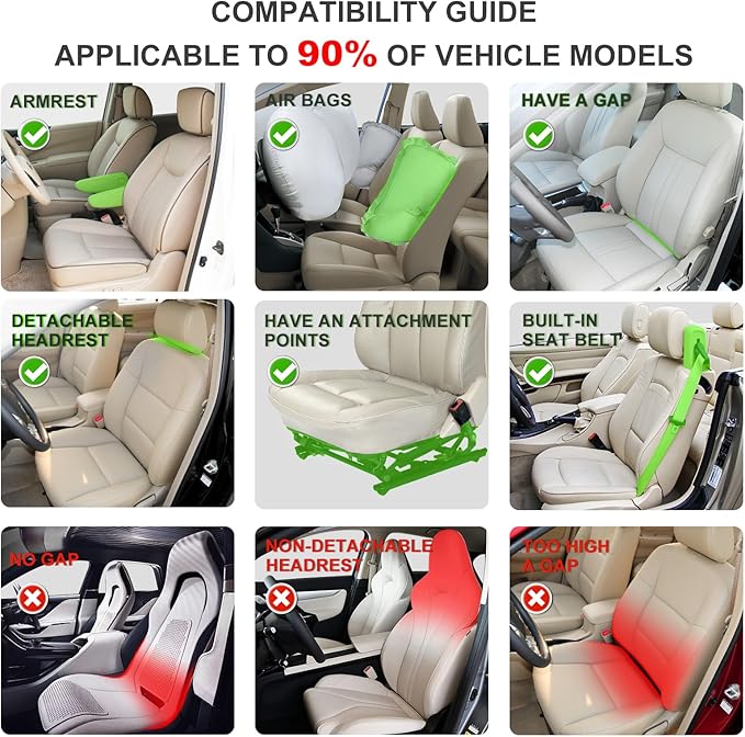 Linen Car Seat Covers Front Seat Covers Breathable Cloth Fabric Car Seat Protector - Universal Fit for Cars, Vans, SUVs, Truc