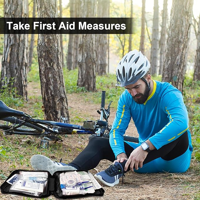 300Piece Travel First Aid Emergency Kit Home Essentials Hiking Survival Essential Kit for Outdoor Adventure Camping Backpack,