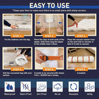 Mattress Vacuum Storage Bag for Memory Foam, Latex and Hybrid Mattress, Easy Moving and Storage (Full/Queen Size)