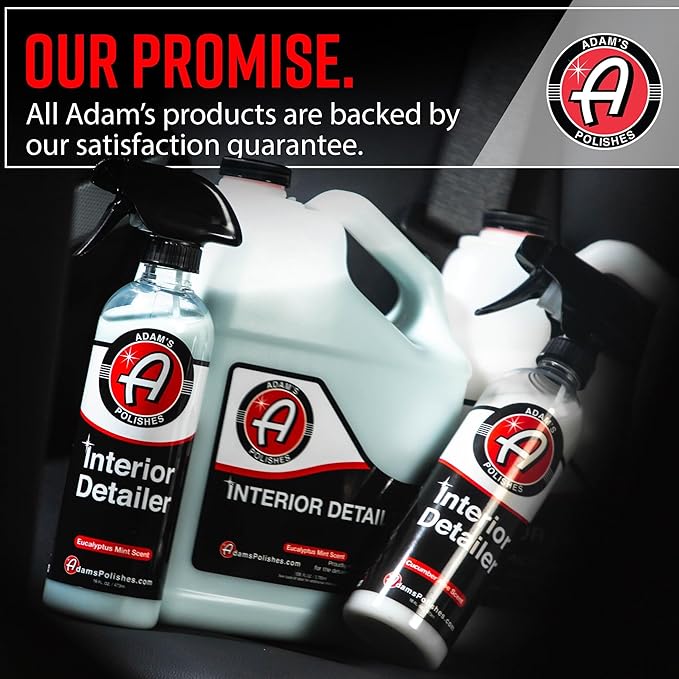 Adam's Polishes Interior Detailer 16 fl. oz (Combo) - Total Car Interior Cleaner, Protectant & Dressing | All Purpose Cleaner
