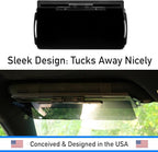 VisorMate 2.0 by DrivenVision – Car Visor Extender for Driver Side, Polarized Auto Sun Visor Extension with Side Panel, Sun Visor Extender for Car, SUV, Short People & Sun Glare Blocking