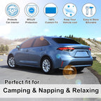 TINGLU Window Shades for Toyota Corolla Hatchback 2020-2026(Not for Corolla Cross) Accessories Side Full Windows Cover Camping Rear Triangular Windshield Sun Shade Sun UV Rays Privacy Protection 6PCS
