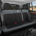 Cat MeshFlex Charcoal & Black Rear Seat Cover for Car – Durable Canvas & Mesh Design 60/40 Split Bench Protector for Cars, Tr
