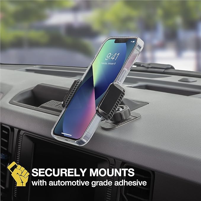 Scosche UH4DVM-SP CarMount 2-in-1 Universal Phone Vent or Dash Mount for The Car | Portable and Adjustable with 360 rotation