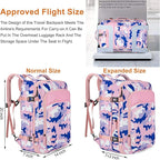 Lumesner Carry on Travel Backpacks, Extra Large 40L Flight Approved for Men & Women,Expandable Suitcase backpack (Camouflage 