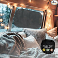 Car Window Shades - Certified 99.79% UVA & 99.95% UVB sun protection. Award winning car sun shade for side windows. 4 Pack (2 Transparency options) 25" x 16" -window shade for car baby by Kinder Fluff