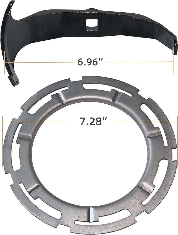 Fuel Tank Lock Ring Tool Fuel Pump Senders Removal Install Tools Compatible with Ford Chrysler Dodge Chevy Replacement for BM