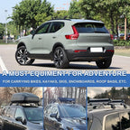 Snailfly Upgraded Roof Rack Cross Bars Fit for Volvo XC40 2018-2025 Lockable Quiet Crossbars Cargo Accessories