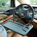 TRUE LINE Automotive TrueLine® Portable Steering Wheel Table Attachment for Eating Laptop ipad Desk (Black)