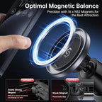 SYNCWIRE for MagSafe Car Mount, Flexible Rotation Magnetic Phone Holder for Car Vent, Hands Free Car Air Vent Phone Holder Clip Universal Compatible with iPhone 17 Pro Max 16 15 14 13 12 MagSafe Case