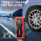 7000A Jump Starter with Air Compressor, 21800mAh 150PSI Portable Car Battery Jump Starter (All Gas/16L Diesel), 12V