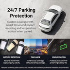 Thinkware F70 PRO Dash Cam 1080P FHD, Wi-Fi Car Camera, 140° Wide Angle, Super Night Vision, Smart Parking Mode, G-Sensor, In