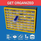Akro-Mils 64-Drawer Plastic Drawer Storage Cabinet for Garage Organization, Bead Organizer, Building Bricks Storage, Teacher 