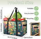 Reusable Grocery Bag, Foldable Large Shopping Tote Bag for Groceries Kitchen Picnic Car Trunk