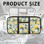 Lemon Car Sun Visor Storage Bag,Scratch-Resistant Car Essentials Tool Pack Car Visor Organizer with Zipper Fits Most Vehicles, SUVs, Trucks