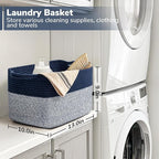 Goodpick Cube Storage Bins - Shelf Baskets for Towel Book Clothes, Closet Storage Bins for Office Woven Toy Basket for Shelve