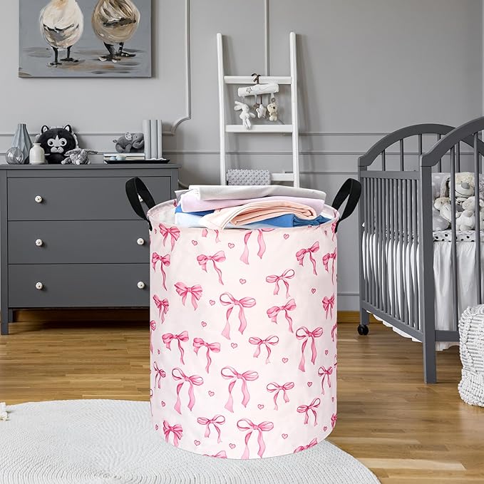 Girls Storage Basket Kids Laundry Hamper Women Organizer Bins Nursery Hamper Gift Baskets for Home,Office,Home Decor