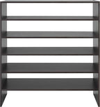 Whitmor Stackable 2-Tier Shoe Shelf, 31 inch, Espresso