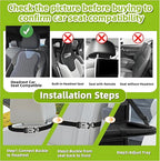 2PCS Backseat Car Organizer with Foldable Tray-9+2 Pockets Car Organizer and Storage,Car Seat Back Protector Road Trip Essentials Storage Caddy/Stuff for Cars/Truck/SUV Christmas Gifts