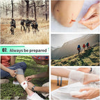 171PCS Survival First Aid Kit with Survival Gear, First Aid Supplies, Emergency Tent, and MOLLE Nylon Bag, Ideal for Car, Tra