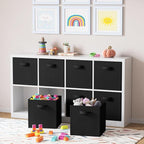 Fabric Storage Cubes for Cube Organizer - 8 Pack Heavy Duty Storage Bins - 13 Inch Cube Storage Bin, Use As A Clothes Storage